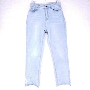 Falmer Heritage Raw Hems Jeans Women Size M High Rise Denim Casual Pants